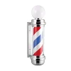 Barberpole - Kapperspaal met Bol 85cm - Zilver