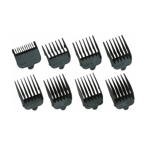 Wahl Opzetkamset Plastic Zwart Nr. 1 t/m 8 (3-25mm) 8 Stuks - Afbeelding 2