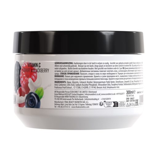 Gabri Hand & Face Cream Yogurt & Blackberry 300ml - Afbeelding 3
