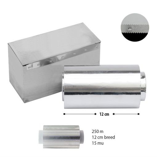 Aluminium Folie 15mu 12CMx250M - Afbeelding 2