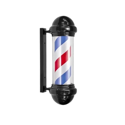 Barberpole - Kapperspaal 72cm - Zwart