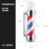 Barberpole - Kapperspaal met Bol 85cm - Zilver - Afbeelding 2